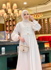 Biyai Muuslim Distributor Gamis Putih Umroh Haji Mewah Elegan Di Jember
